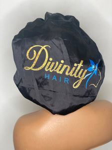 Tie satin bonnet